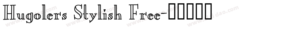 Hugolers Stylish Free字体转换